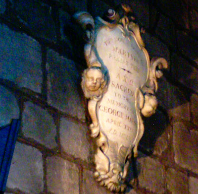 George Marsh Memorial Inside St John's Chester